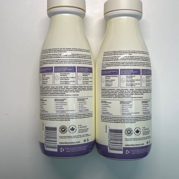 Lot of 2 Nature by Canus Foaming Milk Bath Canadian Goat Milk Original 800ml - Picture 3 of 4